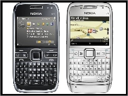 Srebrna Nokia E71, Czarna, Nokia E72, Nokia e71